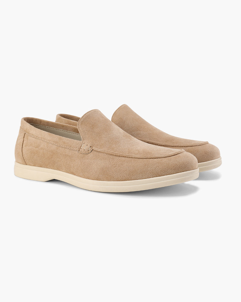 V Suede Loafers
