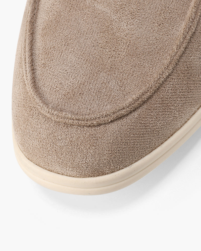 V Suede Loafers