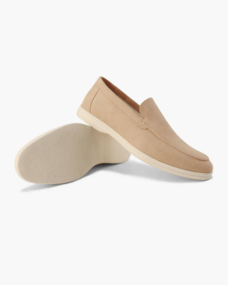 V Suede Loafers