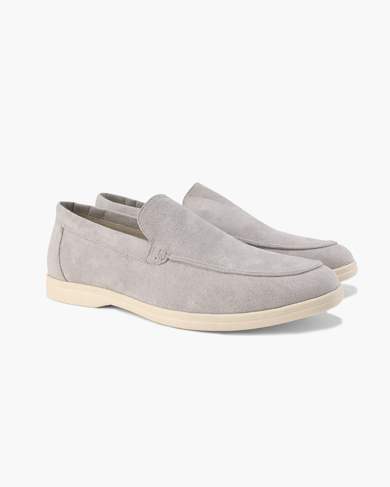 V Suede Loafers