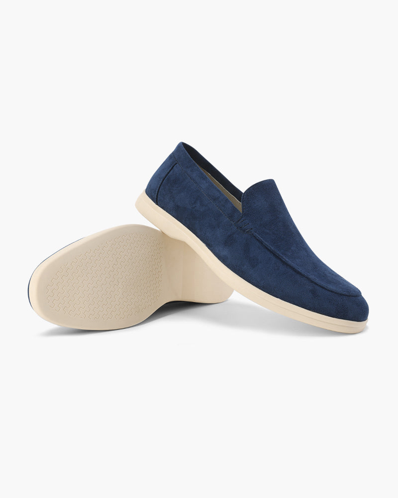 V Suede Loafers
