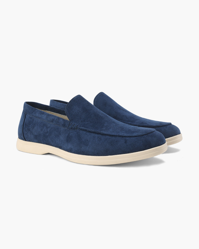 V Suede Loafers
