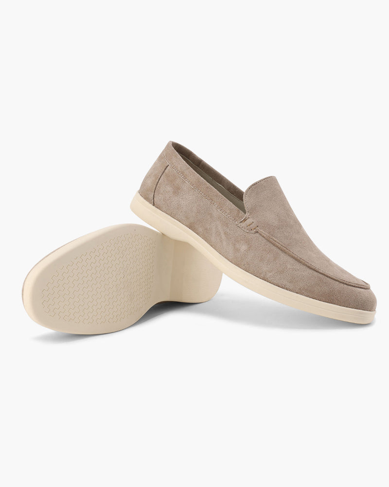 V Suede Loafers