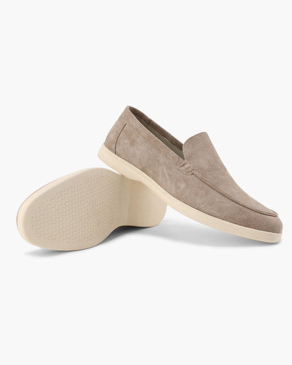 V Suede Loafers