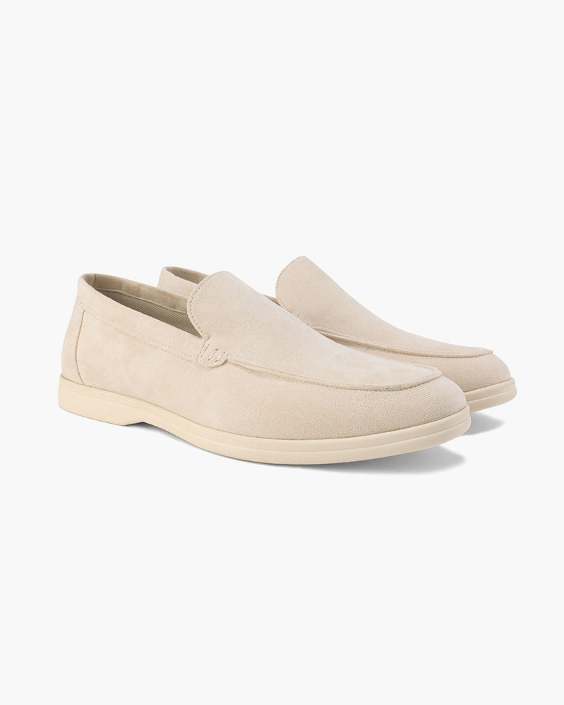 V Suede Loafers