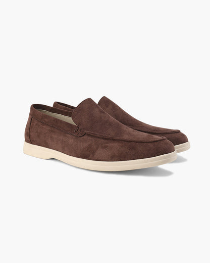 V Suede Loafers
